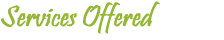 Services Offered